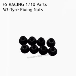 FS RACING 1/10 Scale High Speed Racing Car Parts M3 Tyre Fixing Nuts
