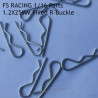 FS RACING 1/16 Scale RC Car Parts 1.0x15MM Fixed R-Buckle, FS RACING RC Car Parts