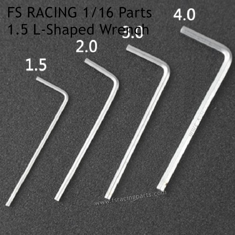 FS RACING 1/16 Scale RC Car Parts 1.5 L-Shaped Small Wrench, FS RACING RC Car Parts