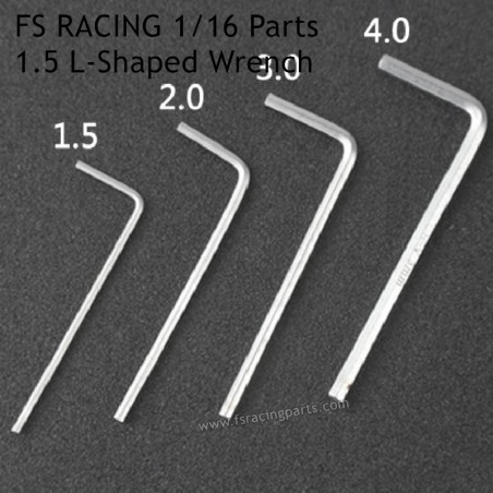 FS RACING 1/16 Scale RC Car Parts 1.5 L-Shaped Small Wrench, FS RACING RC Car Parts