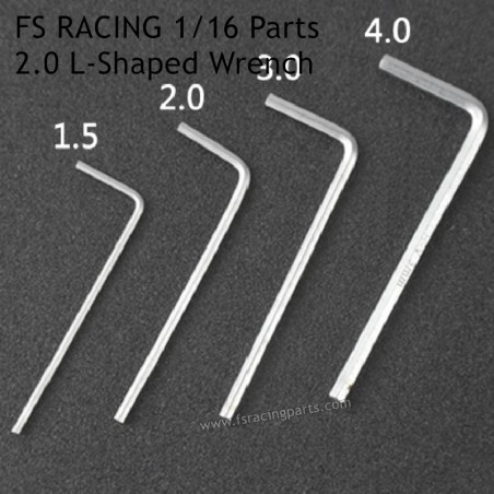 FS RACING 1/16 Scale RC Car Parts 2.0 L-Shaped Small Wrench, FS RACING RC Car Parts