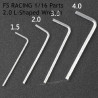 FS RACING 1/16 Scale RC Car Parts 2.0 L-Shaped Small Wrench, FS RACING RC Car Parts