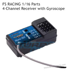 FS RACING 1/16 Scale Parts 4-Channel Receiver with Gyroscope, FS RACING RC Car Parts