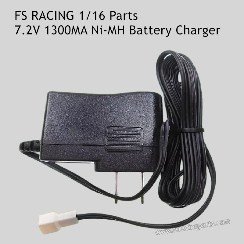 FS RACING 1/16 Scale Parts 7.2V 1300MA Ni-MH Battery Charger White Plug