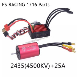 FS RACING 1/16 Scale Parts 2435(4500KV)+25A Motor, FS RACING RC Car Parts