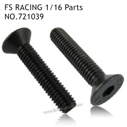 FS RACING 1/16 Scale RC Car Parts M3x8 Countersunk Hex Socket Bolt 721039