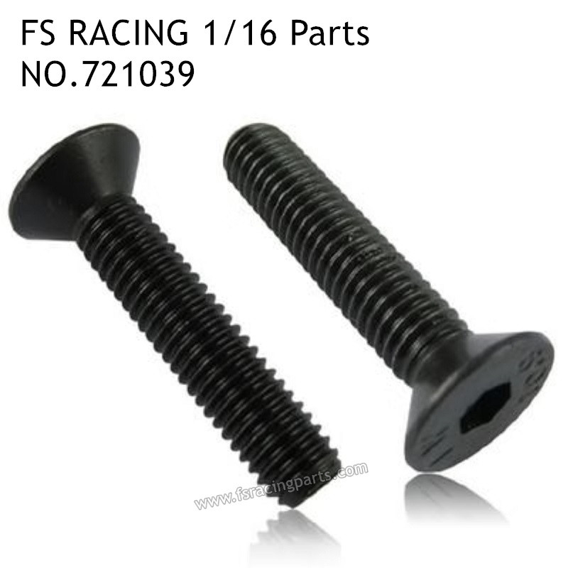 FS RACING 1/16 Scale RC Car Parts M3x8 Countersunk Hex Socket Bolt 721039