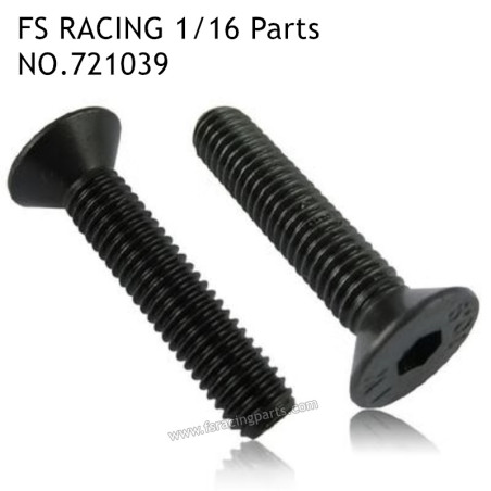 FS RACING 1/16 Scale RC Car Parts M3x8 Countersunk Hex Socket Bolt 721039