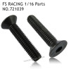 FS RACING 1/16 Scale RC Car Parts M3x8 Countersunk Hex Socket Bolt 721039