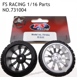 FS RACING 1/16 Scale High Speed Racing Car Parts Wheel Set Black 731004