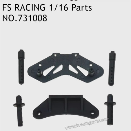 FS RACING 1/16 Scale High Speed Racing Car Parts Bumper Plate Set 731008