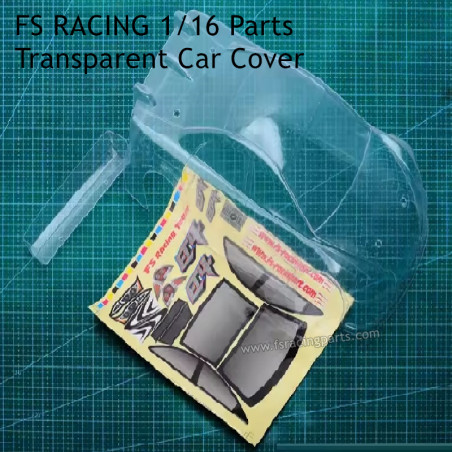 FS RACING 1/16 Scale High Speed Racing Car Parts Transparent Car Cover
