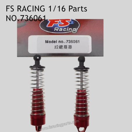 FS RACING 1/16 Scale Upgrade Parts Rear Shock Absorber 736061, FS RACING RC Car Parts