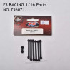 FS RACING 1/16 Scale Parts Tire Rods 736071, FS RACING RC Car Parts