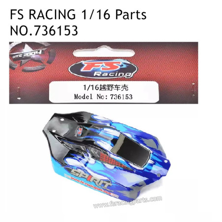 FS RACING 1/16 Scale Parts Car Shell, FS RACING 736153