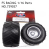 FS RACING 1/16 Scale RC Car Parts Wheel Set 739037