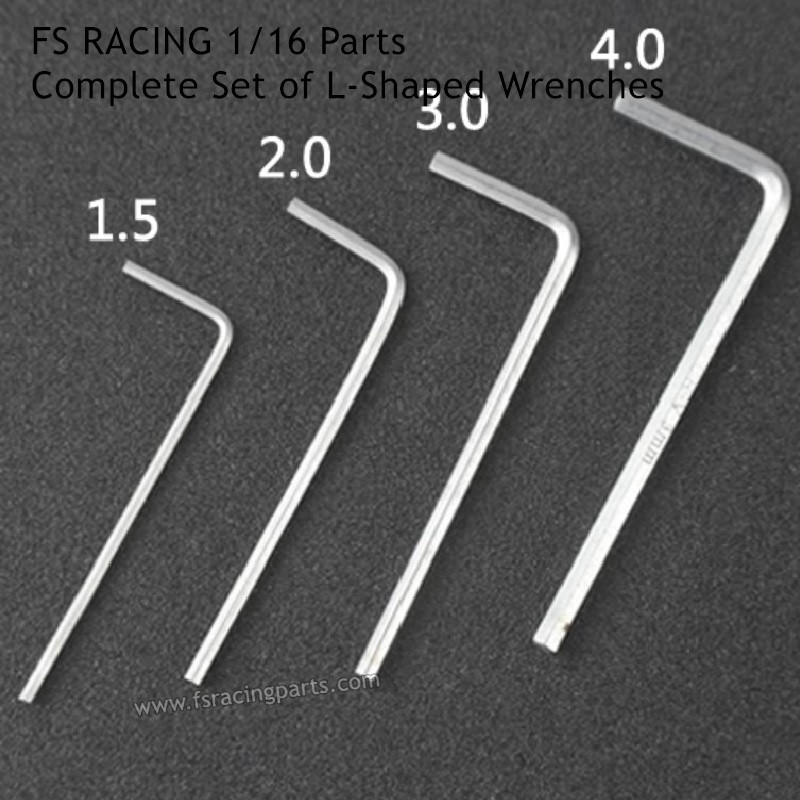 FS RACING 1/16 Scale RC Car Parts Complete Set of L-Shaped Small Wrenches