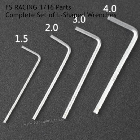 FS RACING 1/16 Scale RC Car Parts Complete Set of L-Shaped Small Wrenches