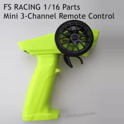 FS RACING 1/16 Scale Parts Mini 3-Channel Remote Control Yellow