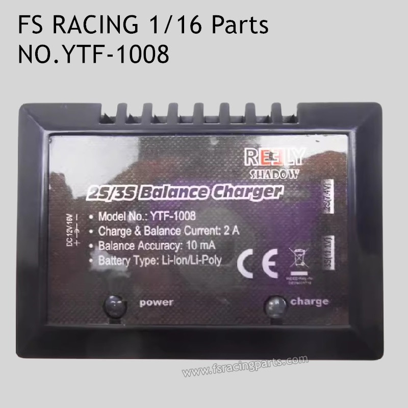FS RACING 1/16 Scale Parts 2S-3S Lithium Balance Charger YTF-1008