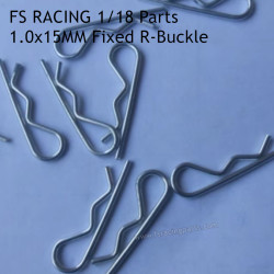 FS RACING 1/18 Scale Parts 1.0x15MM Fixed R-Buckle, FS RACING RC Truck Parts