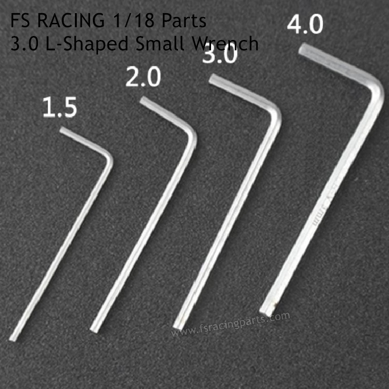 FS RACING 1/18 Scale Parts 3.0 L-Shaped Small Wrench, FS RACING RC Truck Parts