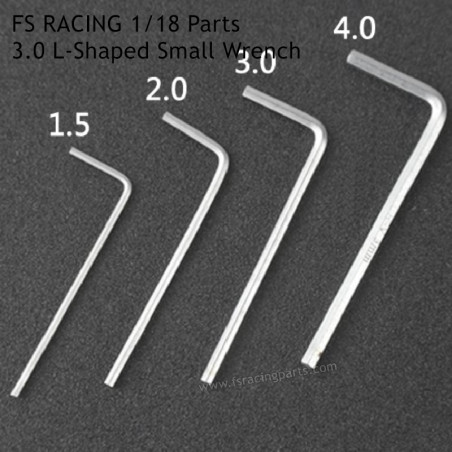 FS RACING 1/18 Scale Parts 3.0 L-Shaped Small Wrench, FS RACING RC Truck Parts