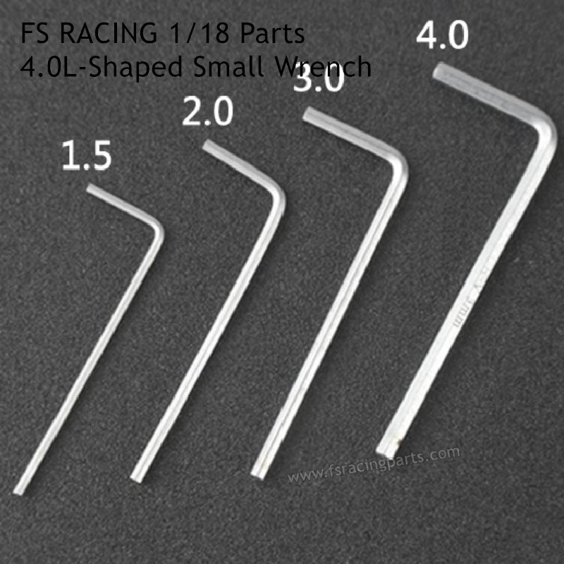 FS RACING 1/18 Scale Parts 4.0 L-Shaped Small Wrench, FS RACING RC Truck Parts