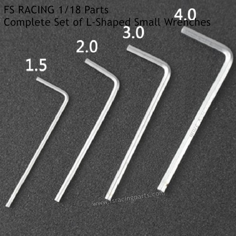 FS RACING 1/18 Scale Drift Car High Speed Racing Car Parts Complete Set of L-Shaped Small Wrenches