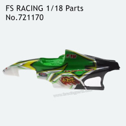 FS RACING 1/18 Scale Parts Car Shell Green 721170, FS RACING RC Truck Parts