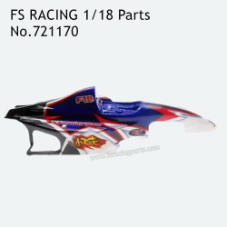 FS RACING 1/18 Scale Parts Car Shell Blue 721170, FS RACING RC Truck Parts