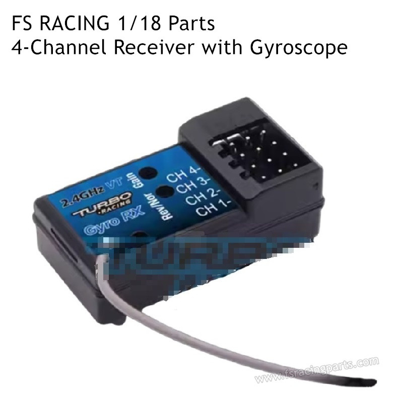 FS RACING 1/18 Scale Parts 4-Channel Receiver with Gyroscope