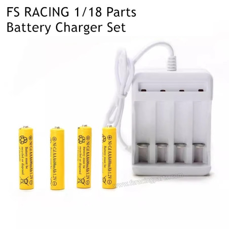FS RACING 1/18 Scale Parts Battery Charger Set, FS RACING RC Car Parts