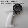 FS RACING 1/18 Scale Parts Mini 3-Channel Remote Control White