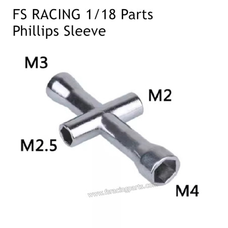 FS RACING 1/18 Scale Parts Phillips Sleeve, FS RACING RC Car Parts