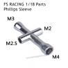 FS RACING 1/18 Scale Parts Phillips Sleeve, FS RACING RC Car Parts