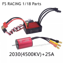 FS RACING 1/18 Scale RC Car Parts 2030(4500KV)+25A Motor, FS RACING Parts