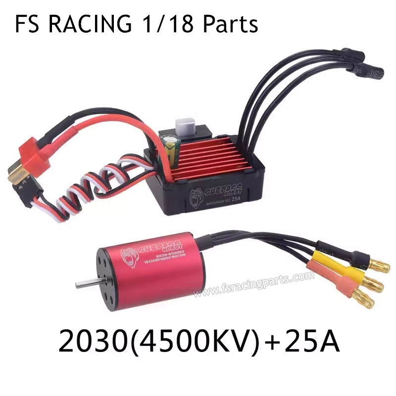 FS RACING 1/18 Scale RC Car Parts 2030(4500KV)+25A Motor, FS RACING Parts
