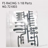 FS RACING 1/18 Scale RC Car Parts Carapace Pillar Set 721003, FS RACING Parts