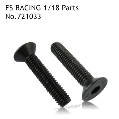 FS RACING 1/18 Scale RC Car Parts M3x14 Countersunk Hex Socket Bolt 721033