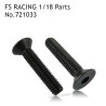 FS RACING 1/18 Scale RC Car Parts M3x14 Countersunk Hex Socket Bolt 721033
