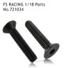 FS RACING 1/18 Scale RC Car Parts M3x18 Countersunk Hex Socket Bolt 721034