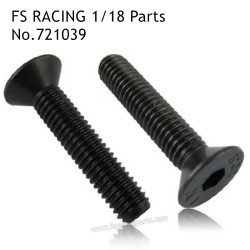 FS RACING 1/18 Scale RC Car Parts M3x8 Countersunk Hex Socket Bolt 721039