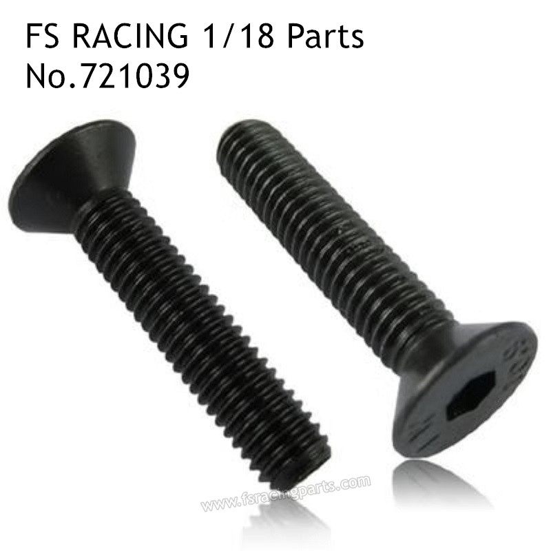 FS RACING 1/18 Scale RC Car Parts M3x8 Countersunk Hex Socket Bolt 721039