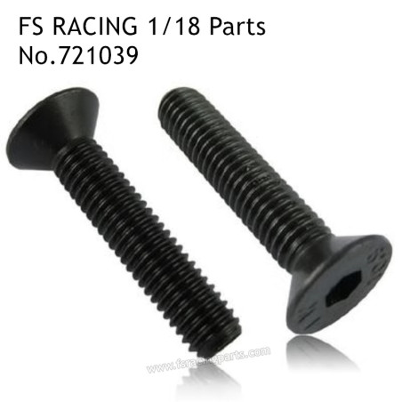 FS RACING 1/18 Scale RC Car Parts M3x8 Countersunk Hex Socket Bolt 721039