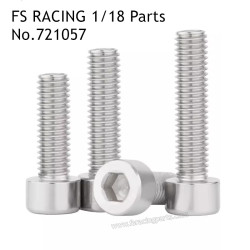 FS RACING 1/18 Scale Drift Car Parts M2.5x5 Cylindrical Hexagon Screw 721057