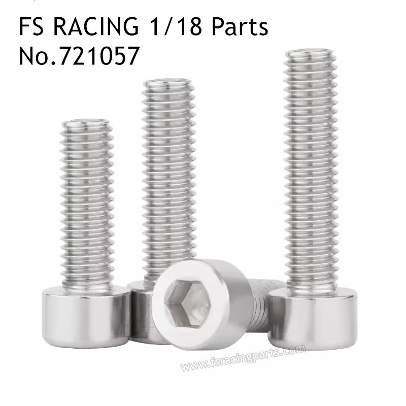 FS RACING 1/18 Scale Drift Car Parts M2.5x5 Cylindrical Hexagon Screw 721057