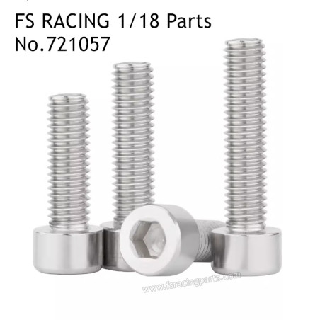 FS RACING 1/18 Scale Drift Car Parts M2.5x5 Cylindrical Hexagon Screw 721057