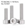 FS RACING 1/18 Scale Drift Car Parts M2.5x5 Cylindrical Hexagon Screw 721057