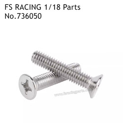 FS RACING 1/18 Scale Drift Car High Speed Racing Car Parts M2x6 Flat Countersunk Thread Screw 736050